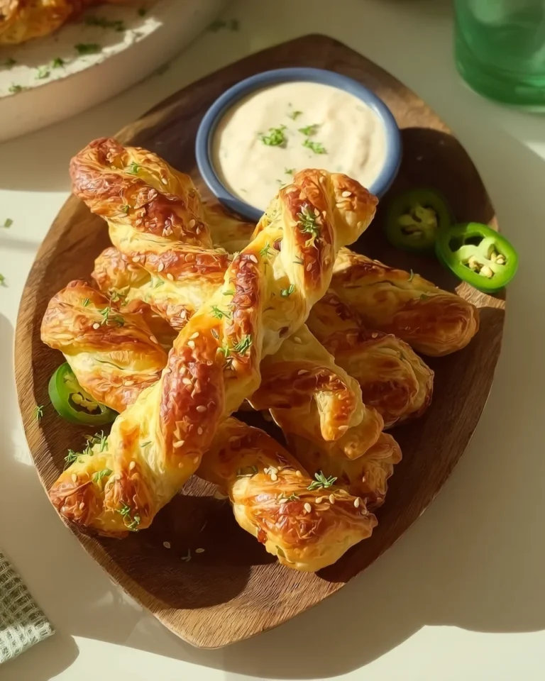 Jalapeños Popper Puff Pastry Twists