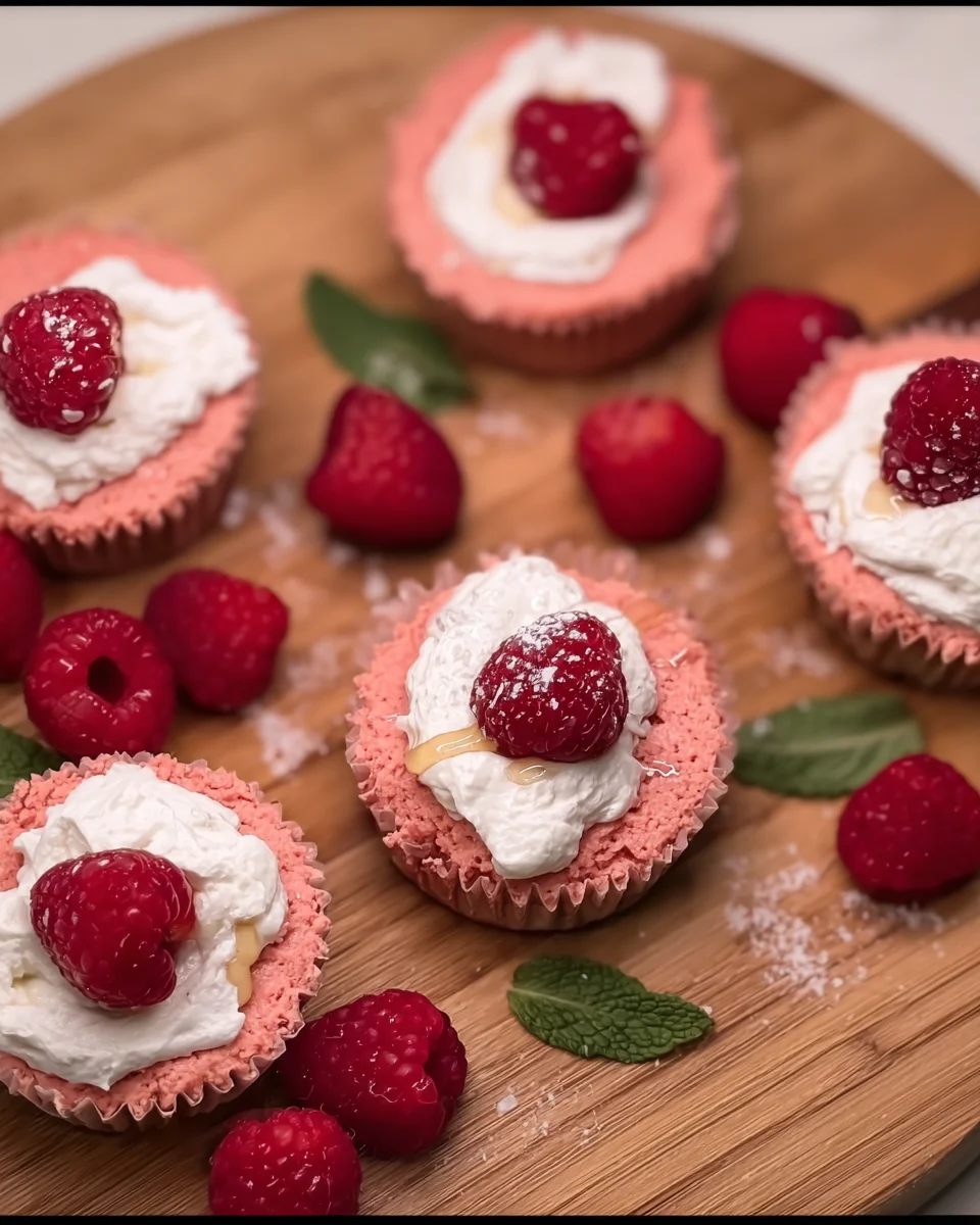 Low Calorie Mini Raspberry Cheesecake