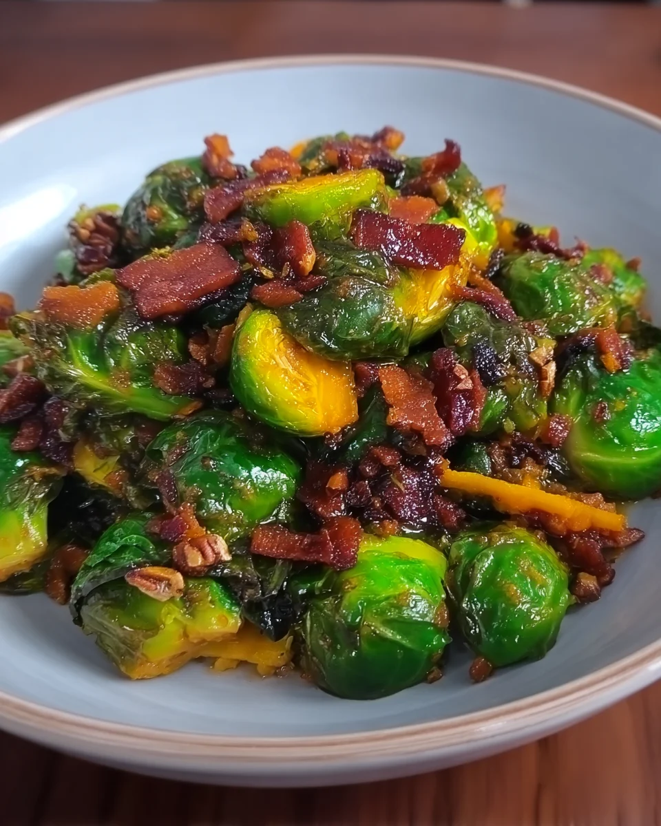 Maple Bacon Brussel Sprouts