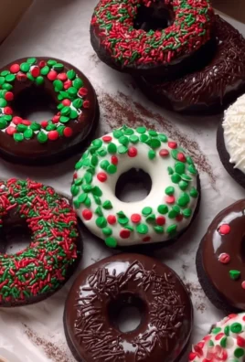Mini Double Chocolate Cake Donuts