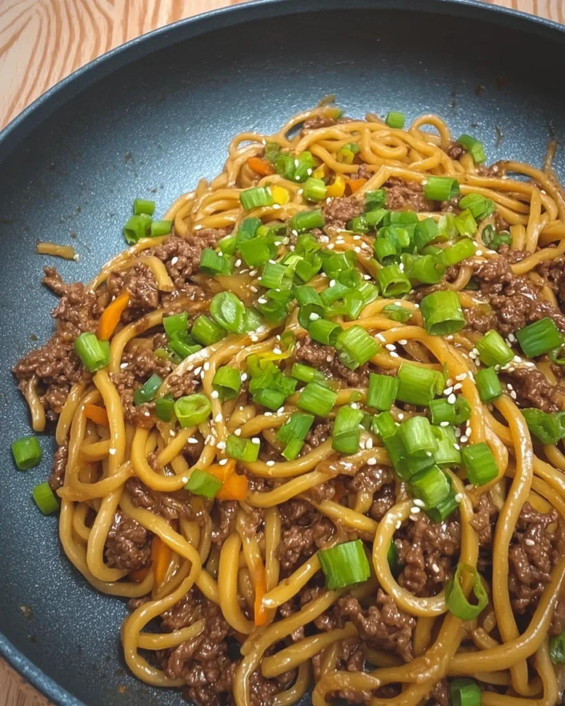 Mongolian Beef Noodles
