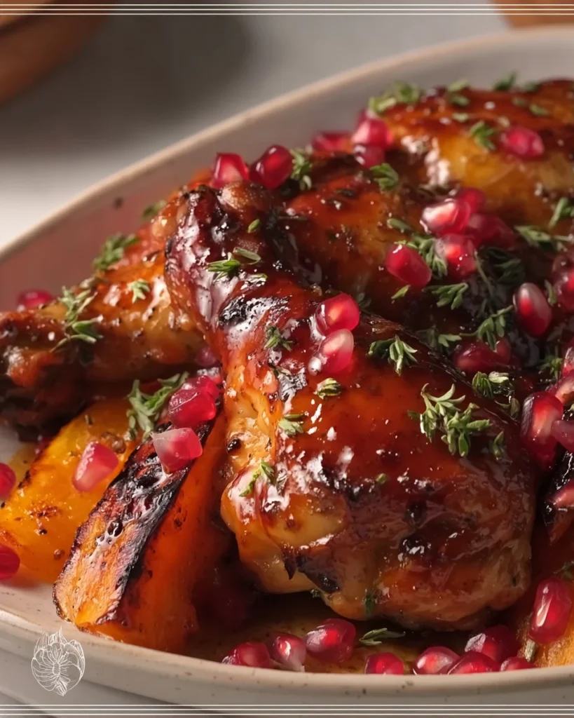 Pomegranate Orange Glazed Chicken
