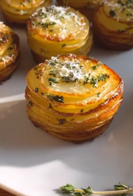 Potato Stacks with Garlic Herb Butter