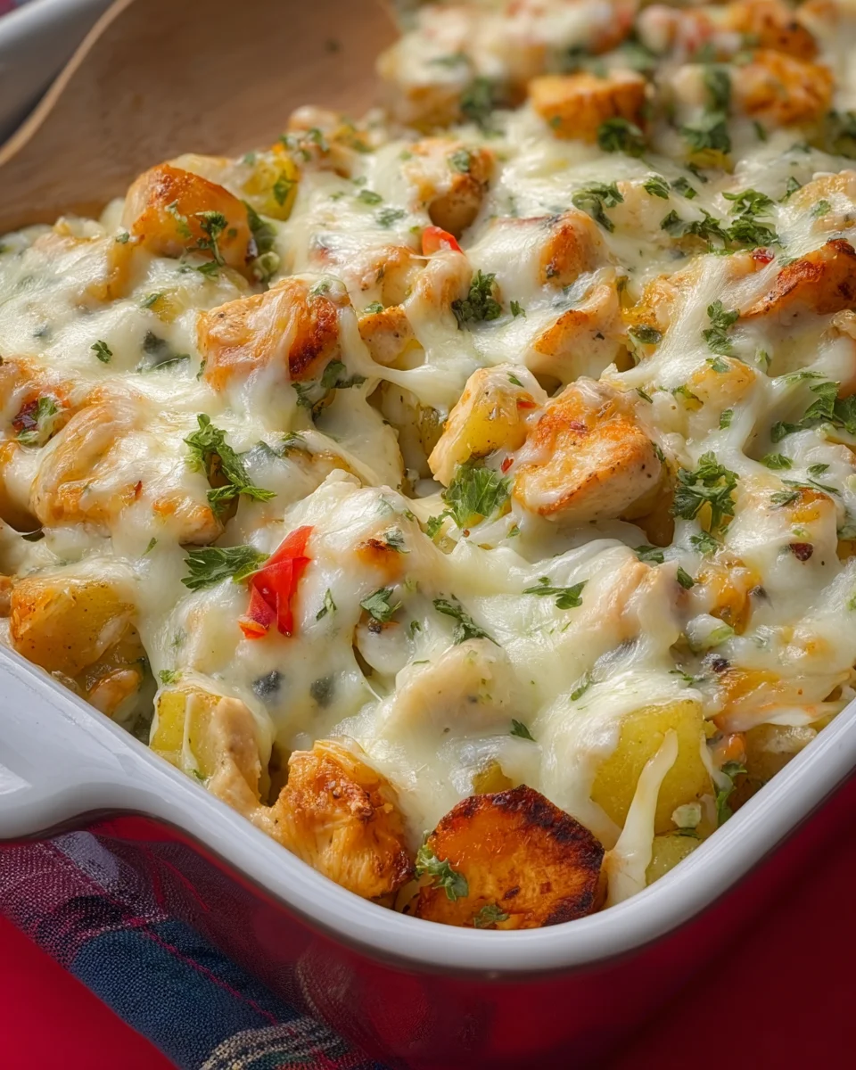 Potato casserole with chicken