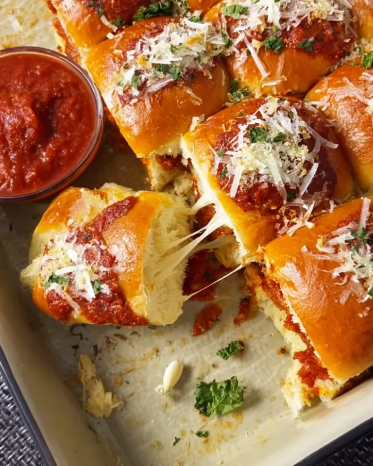 Pull-Apart Meatball Sliders with Garlic Parmesan Butter