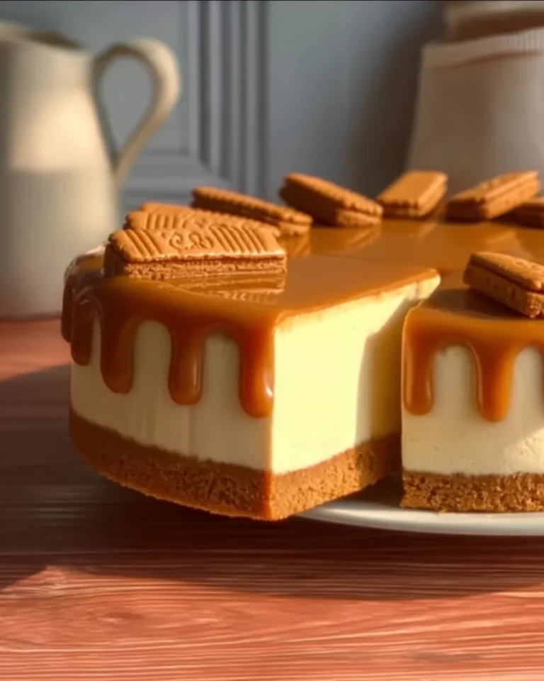 Salted Caramel Biscoff Cheesecake