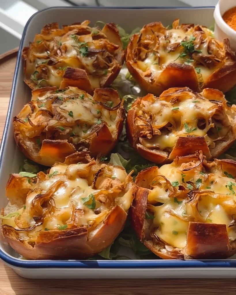 Spicy Chicken Buns with Cheese Onion