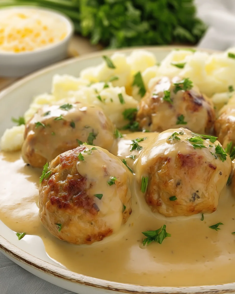 Turkey Meatballs & Gravy Instant Pot Recipe