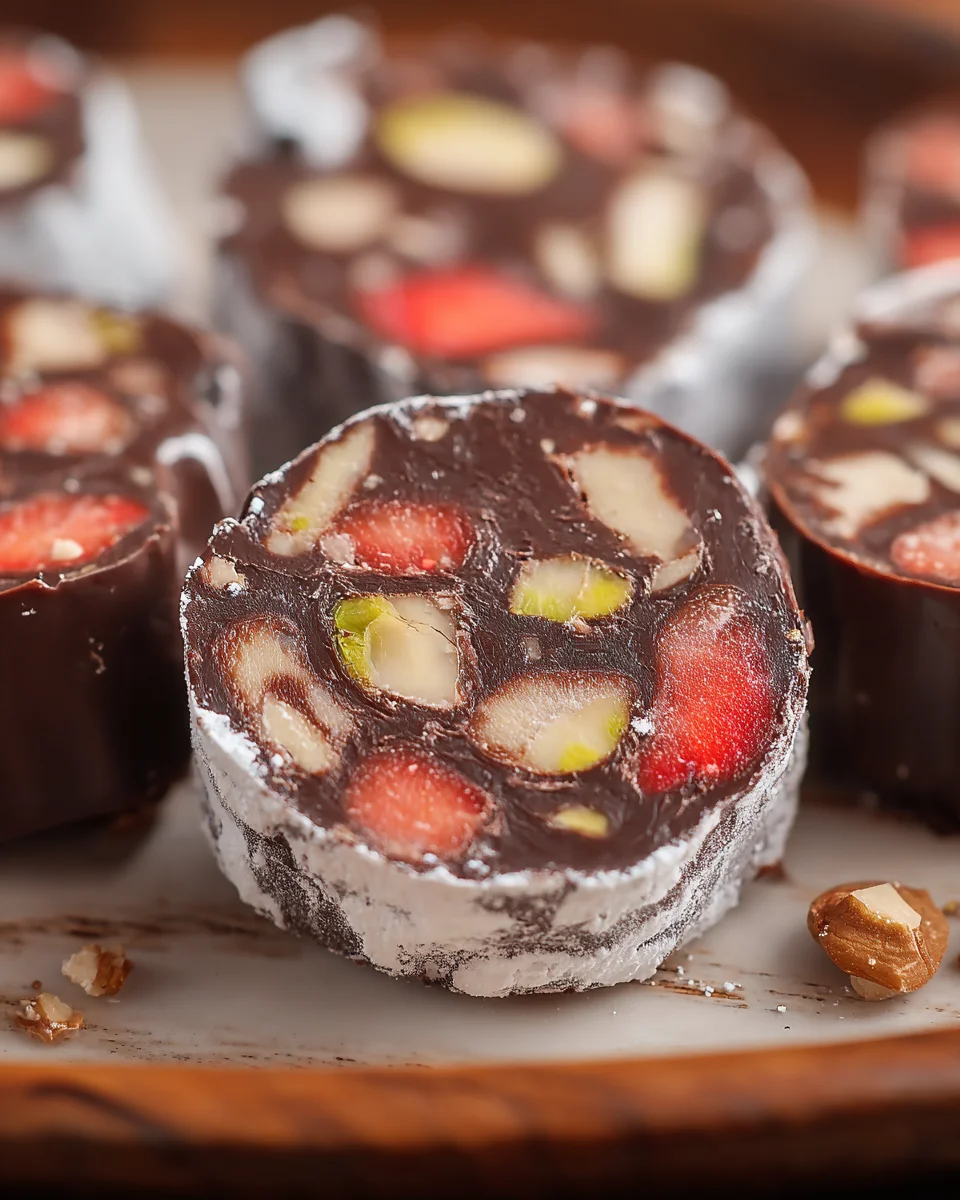 Vegan Chocolate Salami