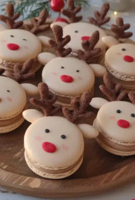 christmas reindeer macarons