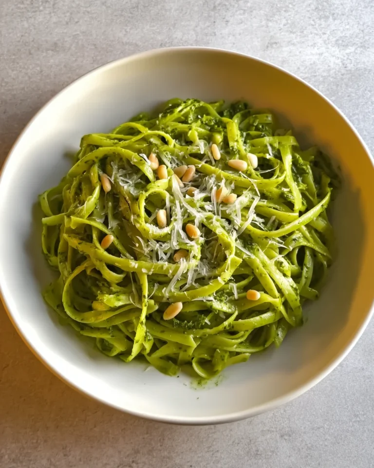 10 Minute Spinach Pasta