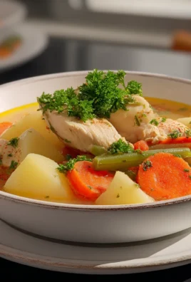 Boiled Chicken with Vegetables