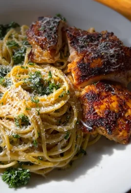 Cacio e Pepe–Inspired Pasta with Lemon Paprika Chicken