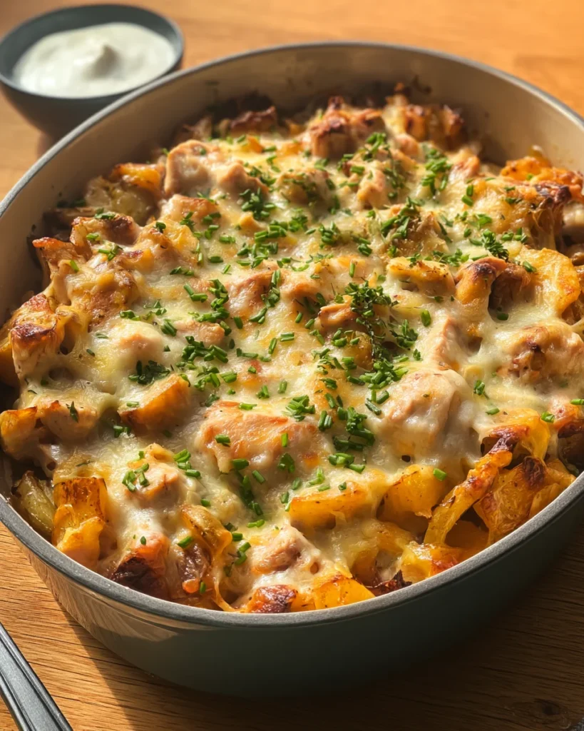 Cheesy Chicken Potato Bake