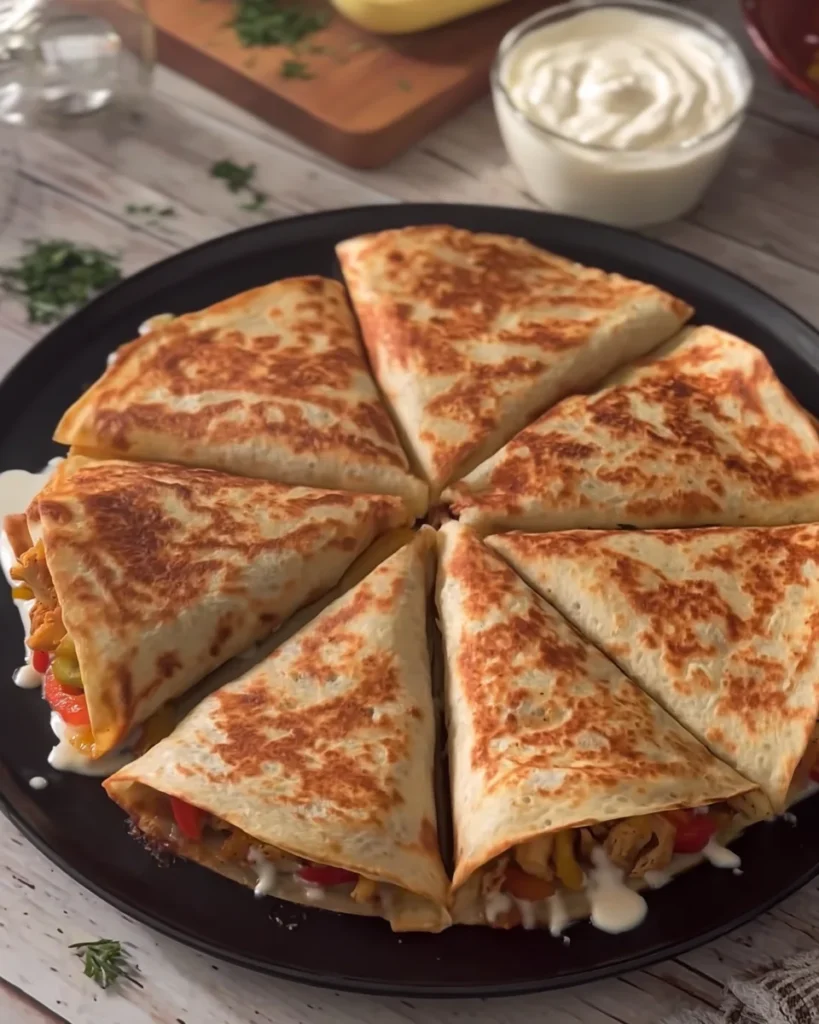 Chicken Crepes Shawarma with Creamy Shawarma Sauce
