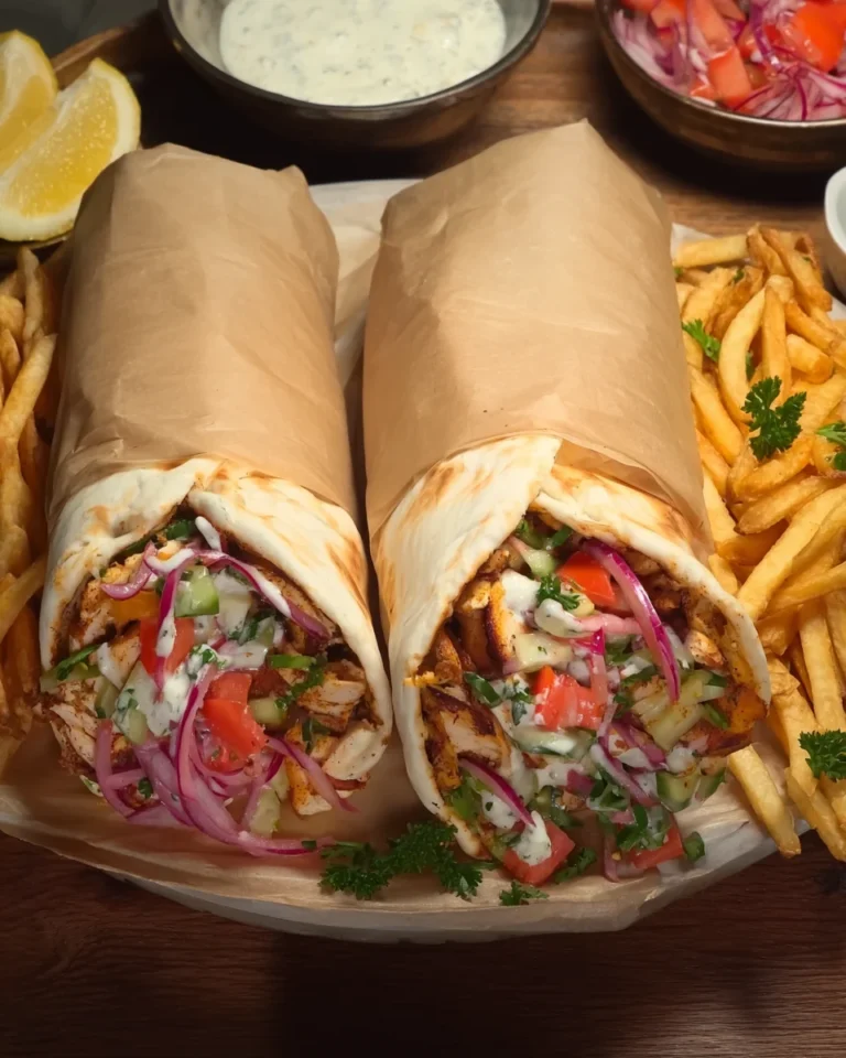Chicken Sharwama Wrap with garlic sauce