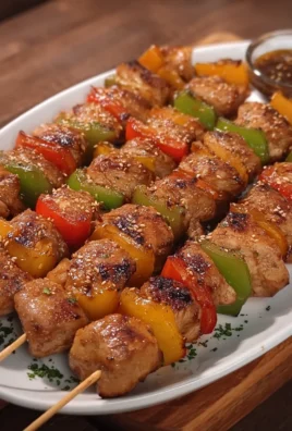Chinese chicken on a stick