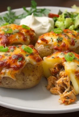 Crack Chicken Stuffed Baked Potatoes