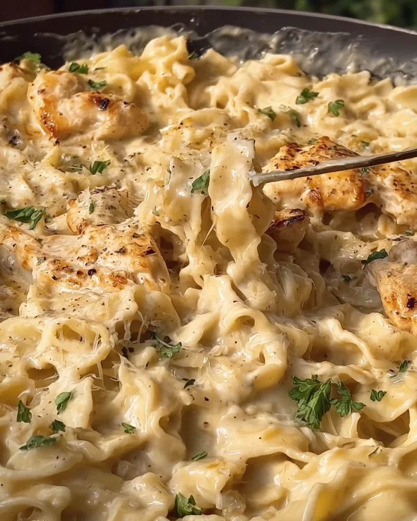 Creamy Chicken Garlic Parmesan Pasta