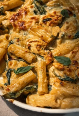 Creamy Pesto Chicken Pasta Bake