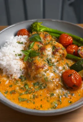 Creamy Red Pesto Oven Baked Chicken