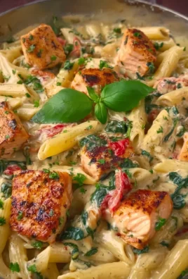 Creamy Tuscan Salmon Penne