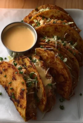 Crispy Chicken Alfredo Tacos