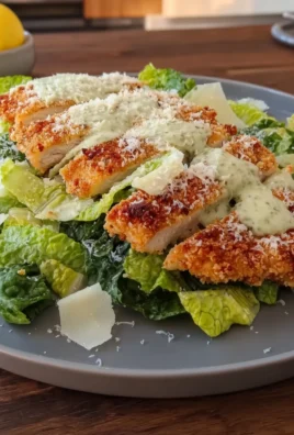 Crispy Chicken Caesar Cutlets