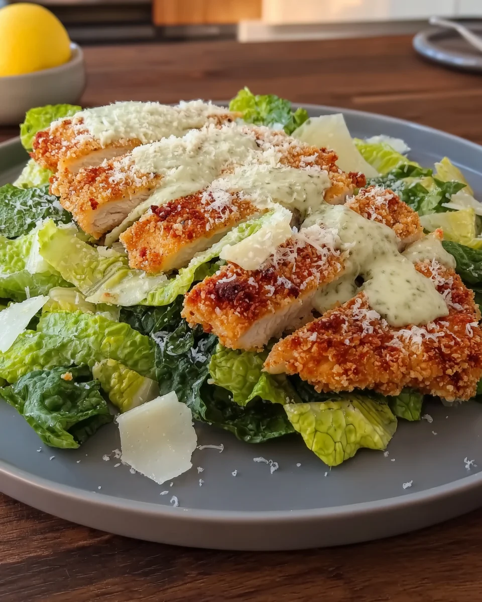 Crispy Chicken Caesar Cutlets