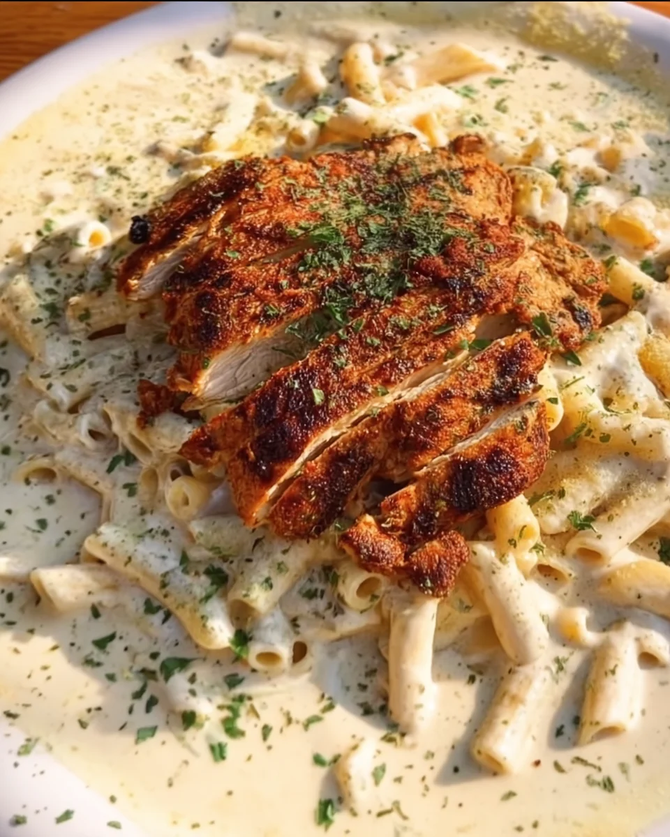 Grilled Chicken Alfredo Pasta