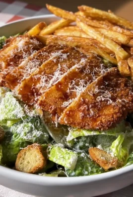 Hot Honey Crispy Chicken Caesar Salad & Fries