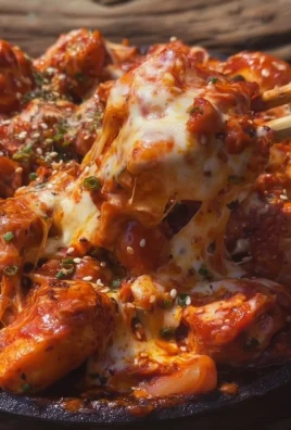 Korean Fire Chicken With Cheese (Cheese Buldak)