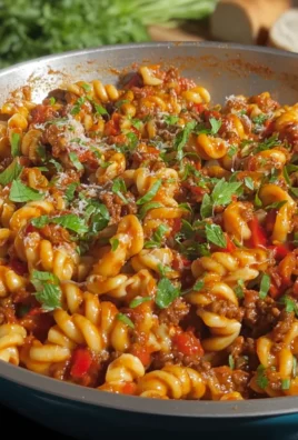 Minced Beef Trottole Pasta