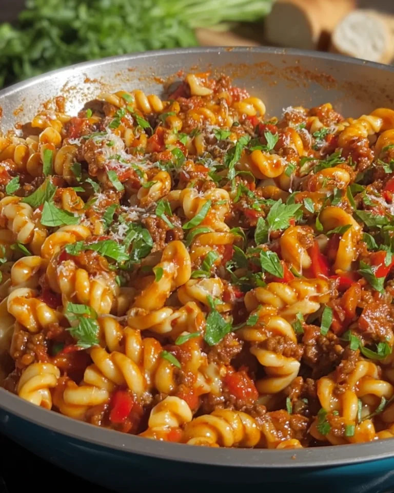 Minced Beef Trottole Pasta