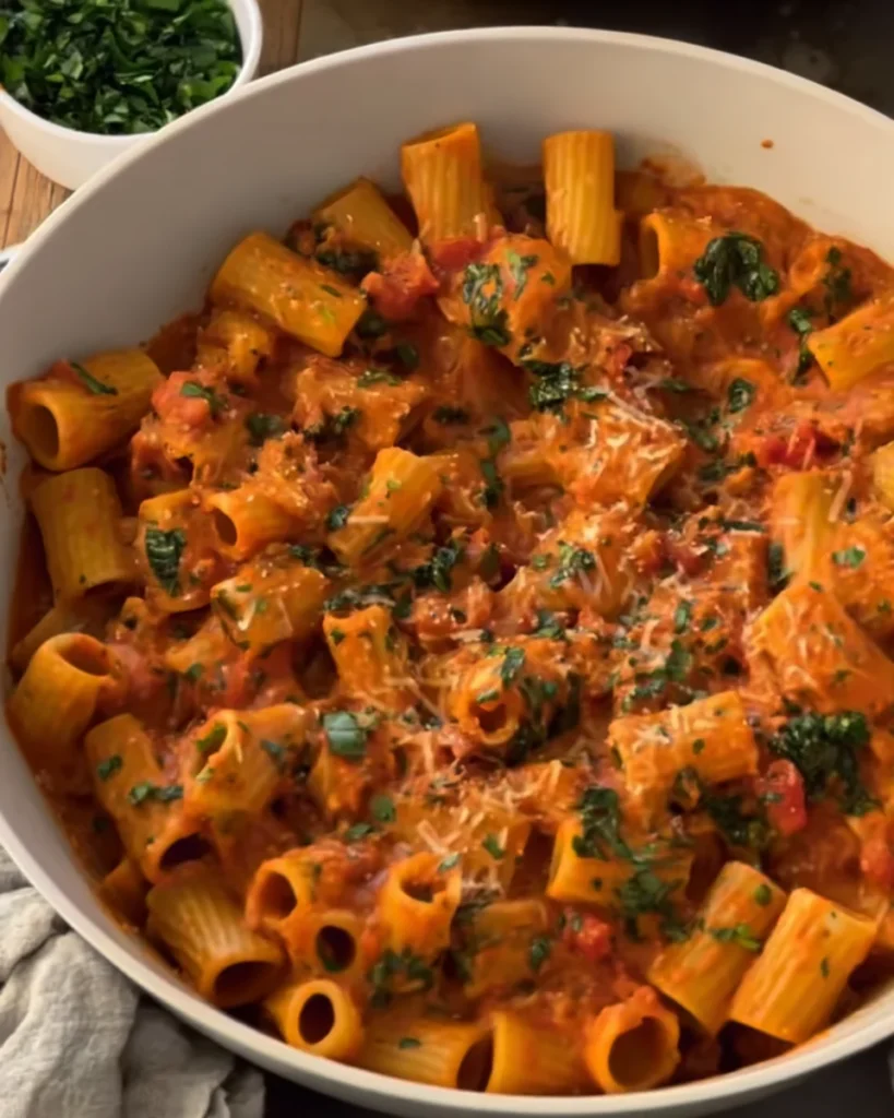 Rigatoni Creamy Red Sauce Pasta