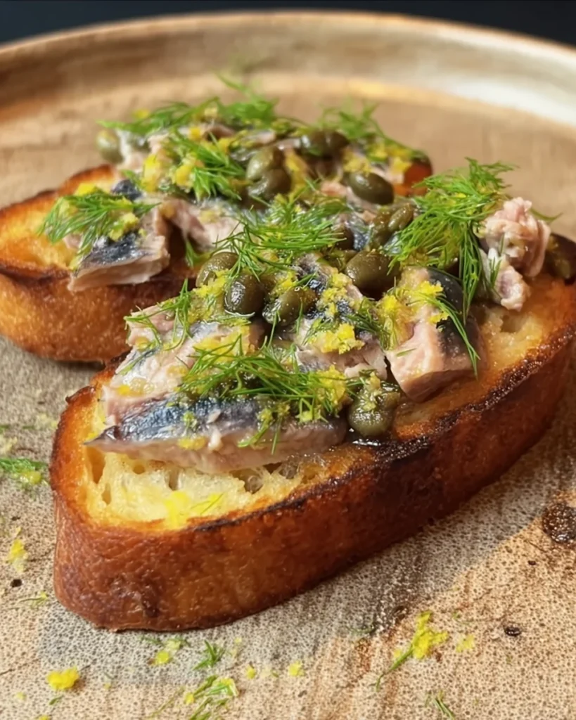 Sardine Crostini