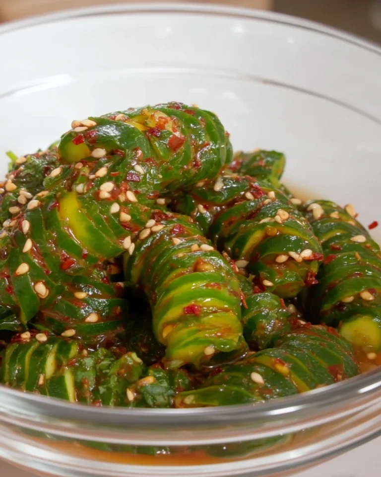 Spicy Spiral Cucumber Salad
