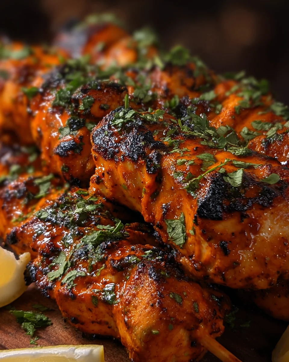 Tandoori Chicken Tikka Skewers