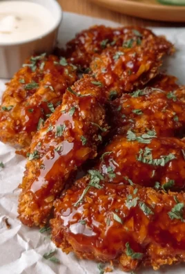 AIR FRYER CRISPY HONEY SRIRACHA BBQ CHICKEN TENDERS