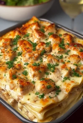 CHICKEN ALFREDO LASAGNA