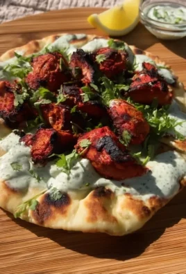 Chicken Tikka Garlic Flatbread