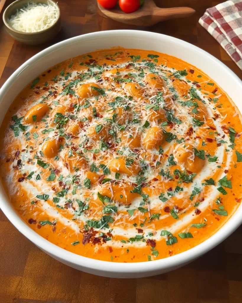 Creamy One Pot Tomato Gnocchi Soup