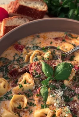 Creamy Tortellini Soup