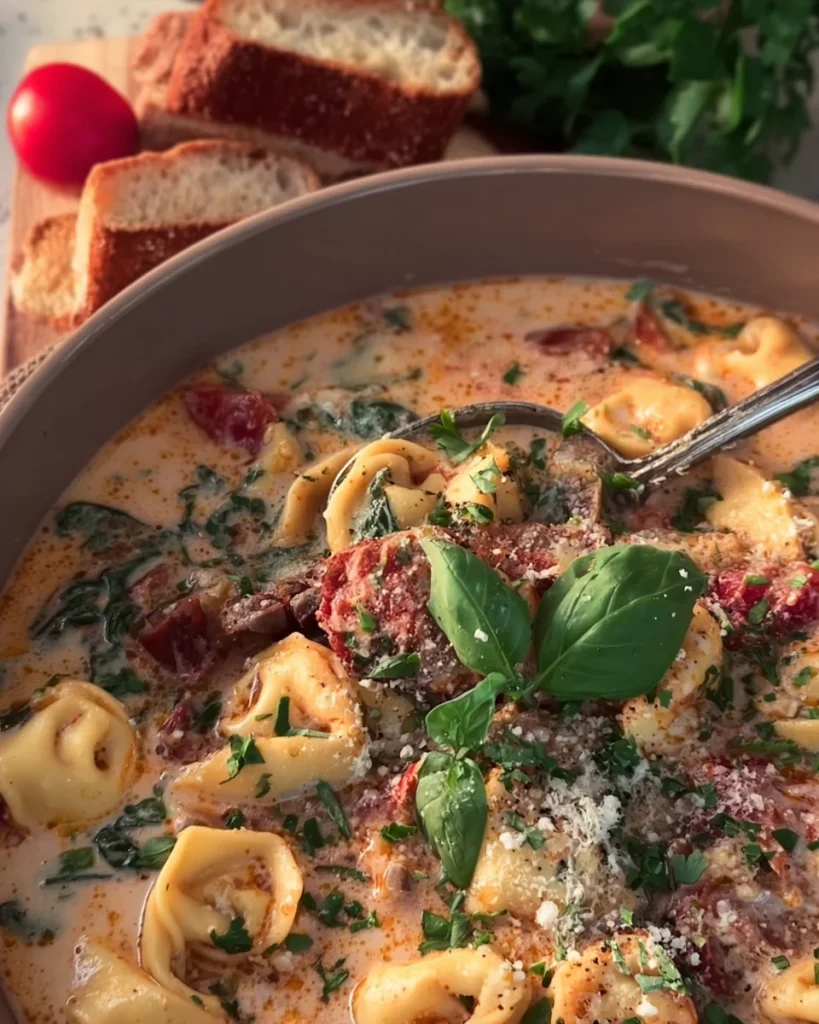 Creamy Tortellini Soup