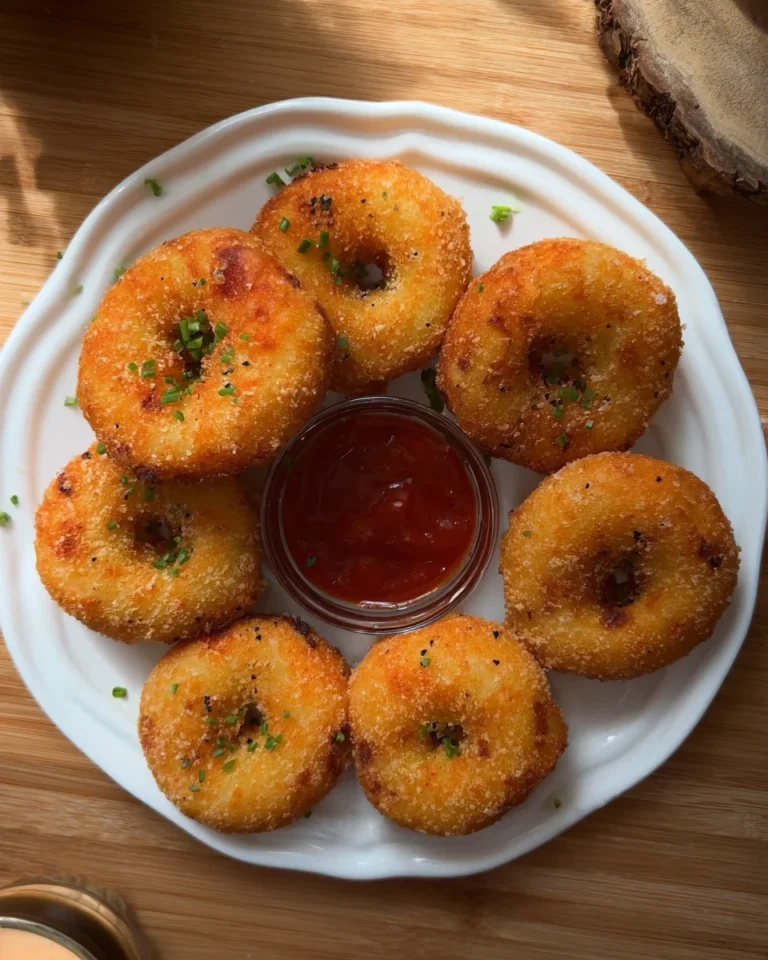 Crispy Chicken and Potato doughnuts