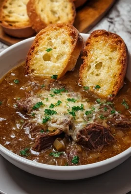 French Onion Beef Short Rib Soup