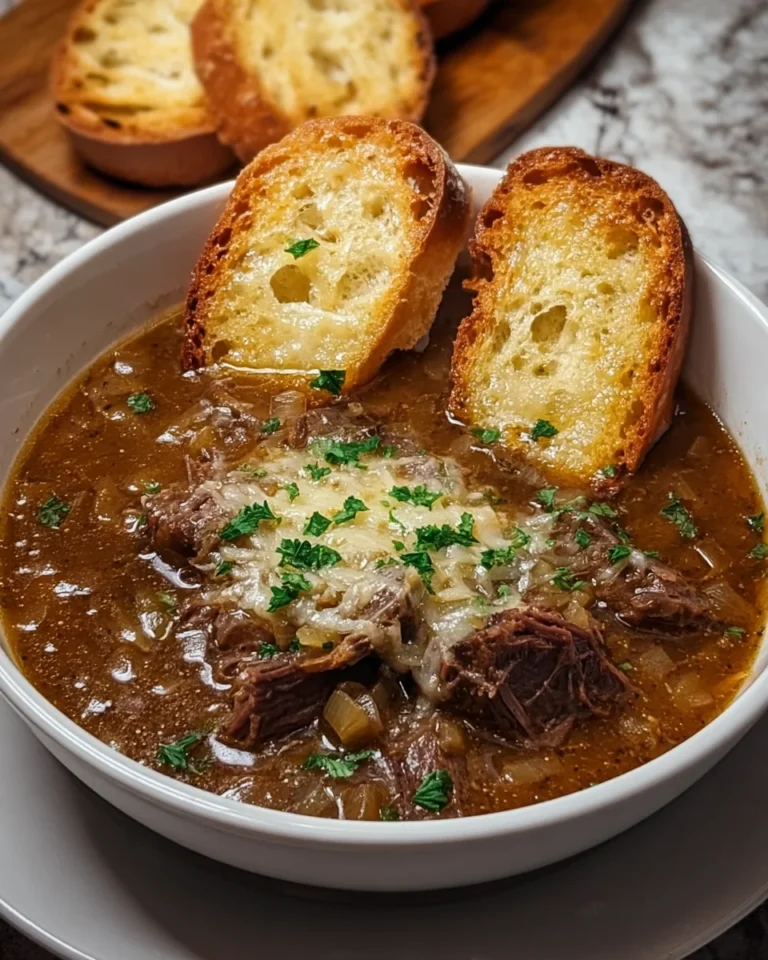 French Onion Beef Short Rib Soup