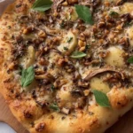 Fungi Truffle Pizza with Garlic Confit & Walnuts