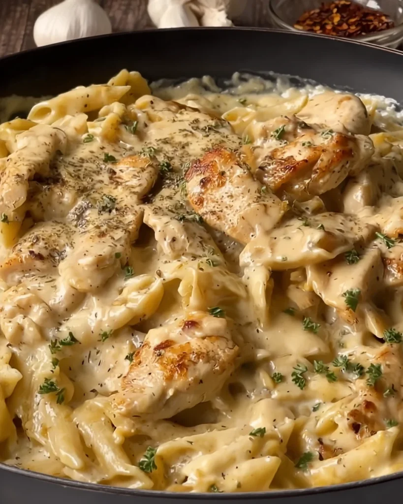 Garlic Chicken Parmesan Pasta