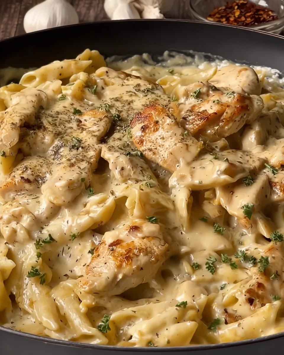 Garlic Chicken Parmesan Pasta